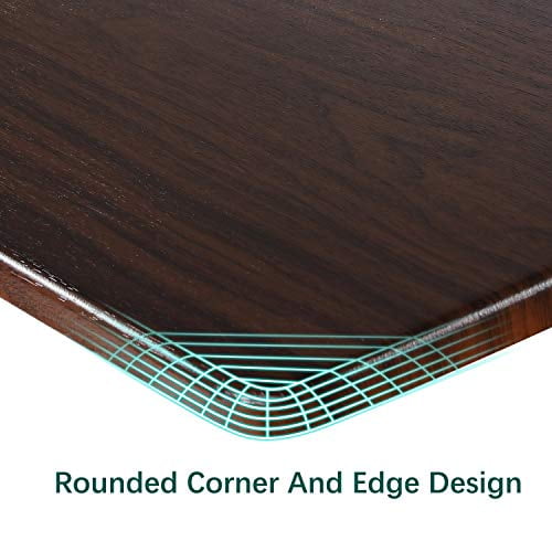 UNICOO® 2 Tier Electric Height Adjustable Standing Desk with Wheels, Electric Mobile Standing Workstation, Sit Stand Desk Home Office Desk Whole-Piece Desk Board 48 * 24 in (KT1002-MB) 2Tier