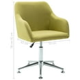 thumbnail image 4 of vidaXL Swivel Dining Chairs 4 pcs Green Fabric, 4 of 5