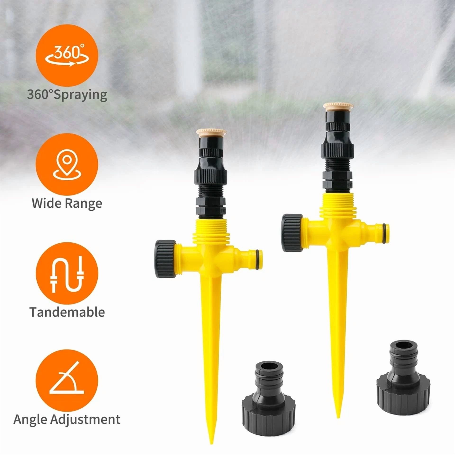 PURELY- Lawn Sprinkler 360 °Auto Garden System Save Watering Hose Irrigation In/Outdoor