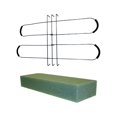 thumbnail image 1 of Headstone Flower Saddle with Floral Foam Decorations for Cemetery Patio Lawn, 1 of 8