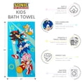 thumbnail image 4 of Sonic the Hedgehog Kids Bath Towel, 100% Cotton, 27" x 54", 4 of 10