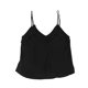 thumbnail image 1 of bar III Camiseta sin mangas con volantes para mujer, negro, XS, 1 of 2