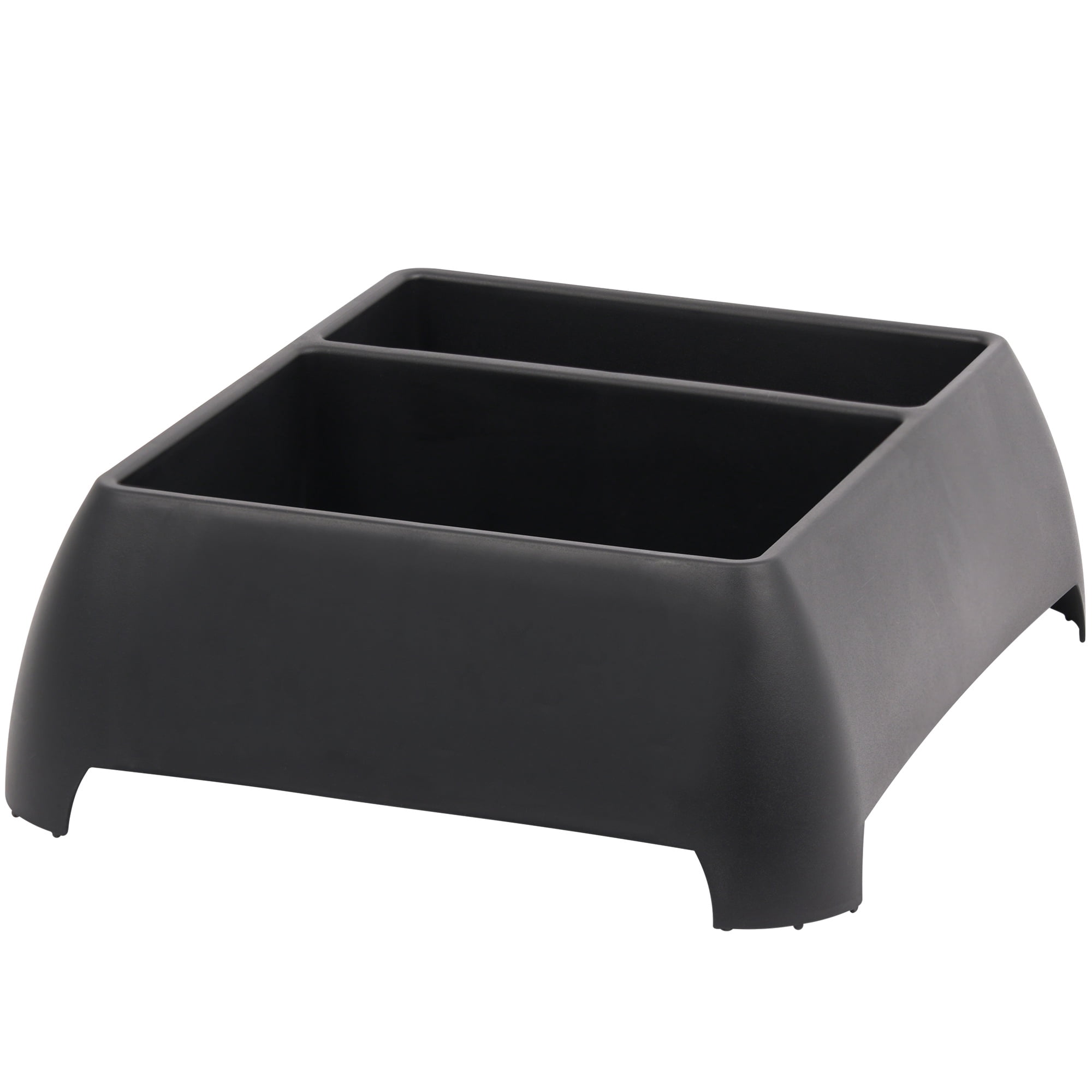 Moblorg Heavy Duty Trunk Organizer for Cars, Trucks, SUVs, Two Storage Compartments, Black
