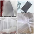 thumbnail image 4 of Mosquitera para cama, dosel para cama, mosquitera de cuatro puertas, se adapta a la mayoría de tamaños de cama, color blanco, 4 of 4