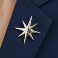 thumbnail image 5 of fuxzkrlz Alloy Eight-pointed Star Brooch Pin, Star Shape Decorative Jewelry, Clothing Accessory for Suits Coats Scarves Shawls Bags, 5 of 7