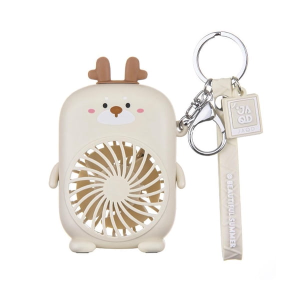 Mini Ventiladores De Bolsillo Con Llavero Animal Lindo Carga Usb Mini Ventiladores Llavero Para Mujeres Niños Gran Regalo Monstrate AP007232-02