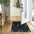 thumbnail image 2 of ODIKA 2'x3' Washable Throw Rug Non-Slip, Low Profile, Flatwoven, Easy Care Gothic Motif Phase Arch Mystical Motifs Tossed Goth Minimalist Refined for Hallway, Study Room, 2 of 7
