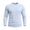 Light Blue, variant on JTSRKL Cotton Blend Retro Tops for Men Crew Neck Solid Casual Breathable Long Sleeve Pullover Relaxed Soft Fit Comfortable Versatile Shirts