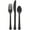 Black, variant on Premium Elegani Heavy Weight Plastic Disposable Cutlery Set - 80 pcs (40 Forks, 20 Spoons, 20 Knives) for Any Occasion-Purple