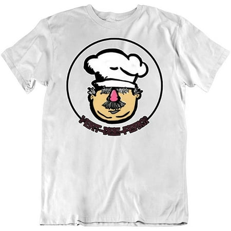 Image of Vert Dee Ferk Funny TV Classic Humor Chef Quote Novelty Design Cotton T-Shirt White