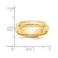 thumbnail image 2 of Primal Gold 14 Karat Yellow Gold 5mm Half Round with Edge Band Size 11, 2 of 7