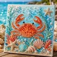 thumbnail image 3 of Ocean Theme Pearl Art DIY Kit, 3D Sparkling Coastal Wall Decor Octopus DIY Pearl Painting Kit, Relaxing Craft Ocean Diamond Art for Adults, Beach Lovers, F, 3 of 7