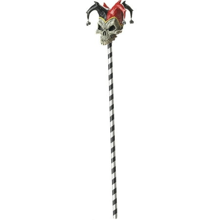 Jester Skull Cane Halloween Accessory