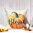 thumbnail image 4 of TIMIFIS Halloween Decorations Throw Pillows 1Pc Autumn Pumpkining Festival Pillowcase Family Decoration Cushion Cover Family Pillowcase Fall Decorations For HomeFall, 4 of 4