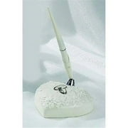 Porcelain Wedding Rings Pen with Stand