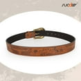 thumbnail image 7 of SUOSDEY Western Belts for Women Men Brown Cowgirl Cowboy Leather Belts for Jeans Xmas Gift, 7 of 7