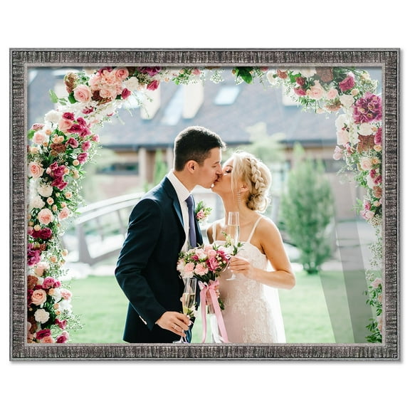 11.7x16.5 Frame Silver Picture A3 Frame - Complete Modern Photo Frame Includes UV Acrylic Shatter