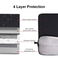 thumbnail image 3 of Universal Laptop Bag Sleeve 11 12 13 14 15.6 Inch Computer Case For MacBook Air 13 Case Xiaomi Lenovo Dell Asus Waterproof Bag Blue 15 inch, 3 of 6