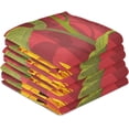 thumbnail image 4 of Dreamtimes Sunflower Red Stripes Kitchen Towels Set of 4 Dishcloths Hand Towels Tea Towels Ultra Absorbent for Cleaning Washing Drying Dishes Tableware 28'' x 18'', 4 of 7
