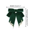 thumbnail image 2 of INSPIRE CHIC Women's Bow Ribbon Velour Alloy Wings Bow Brooch Accessories, 2 of 5