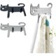 thumbnail image 2 of Gancho de pared decorativo, gancho adhesivo, juego de 2 lindos ganchos de pared con forma de gato para colgar llaves, 2 of 5