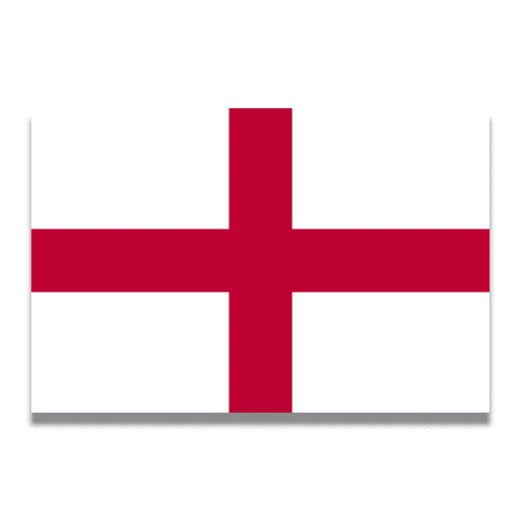 Magnet Me Up England St. George's Flag Vinyl Automotive Magnet Decal, 4x6 Inches