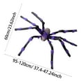 thumbnail image 3 of 47" Giant Realistic Halloween Spider Decor with Red Eyes - Extra Large Hairy Scary Spider for Indoor Outdoor Yard, Haunted House & Halloween Party Decorations, 3 of 5