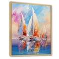 thumbnail image 2 of Designart "Sailboat modern Winds III" Nautical & Beach Floater Framed Canvas Art Print, 2 of 7