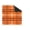Orange Checkered Table Protector, variant on Orange Checkered Table Protector with Non-Slip Rubber Backing, Square Plaid Design, for Mahjong and Dining Tables, Halloween Table Decor
