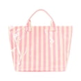 thumbnail image 2 of Striped Tote Bag, Lightweight Commuting Handbag, Large Capacity Portable Shopper for Women, Everyday Use, 2 of 3