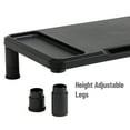 thumbnail image 4 of Mind Reader Monitor Stand, Laptop Riser, Desktop Organizer, Office, Plastic, 21.75"L x 10.25"W x 4.5"H, Black, 4 of 9