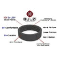 thumbnail image 3 of BULZi Wedding Bands, Massaging Comfort Fit Silicone Ring with Airflow, Men’s and Women’s Beveled Edge Design, 3 of 6