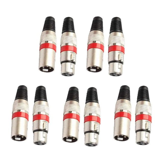 Cateissary Conector adaptador de Audio de 10 piezas que mejora la compatibilidad del conector de Cable de Audio de dispositivos de Audio Electrónica Rojo