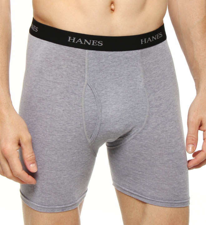 Hanes - Men's Classics Tagless Stretch Fit Short Leg Boxer Briefs with
