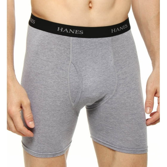 Hanes - Men's Classics Tagless Stretch Fit Short Leg Boxer Briefs with ...