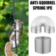 thumbnail image 3 of 2PCS Squirrel Baffle Squirrel-Proof Spring Device Metal Squirrel Baffle Metal Spring Device Type Coil Anti-Squirrel Spring Device for Outdoor Bird Feeder Poles Accessories, 3 of 8