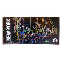 New York City MTA Subway Map Beach Towel