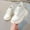 White, variant on Girls Boots Lace Up Ankle PU Leather Shiny Patent Lace Star Print British Booties 1-6 Years