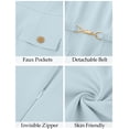 thumbnail image 2 of Merokeety Womens Summer Dresses Elegant Business A Line Bodycon Work Short Dress Blue xl, 2 of 8