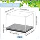 thumbnail image 2 of Vitrina para 12 minifiguras, caja de acrílico transparente de 6 x 5 x 5 cm con base negra, apilable, ideal para figuras de acción., 2 of 6