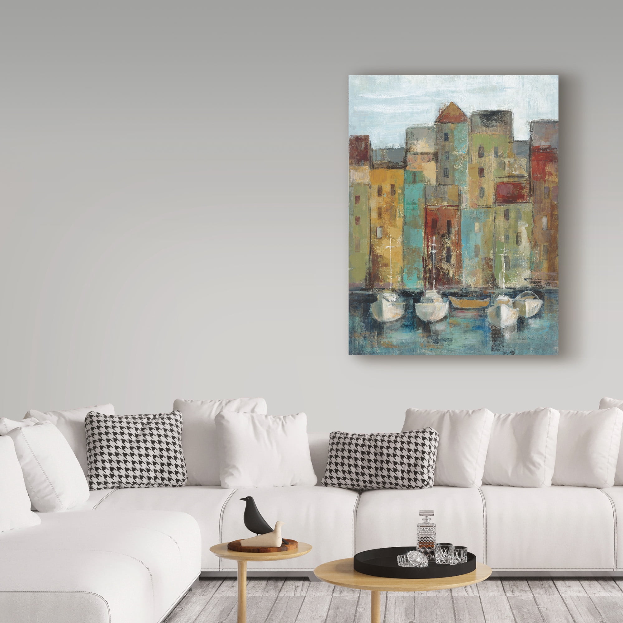 Trademark Fine Art 'Old Town Port I' Canvas Art by Silvia Vassileva