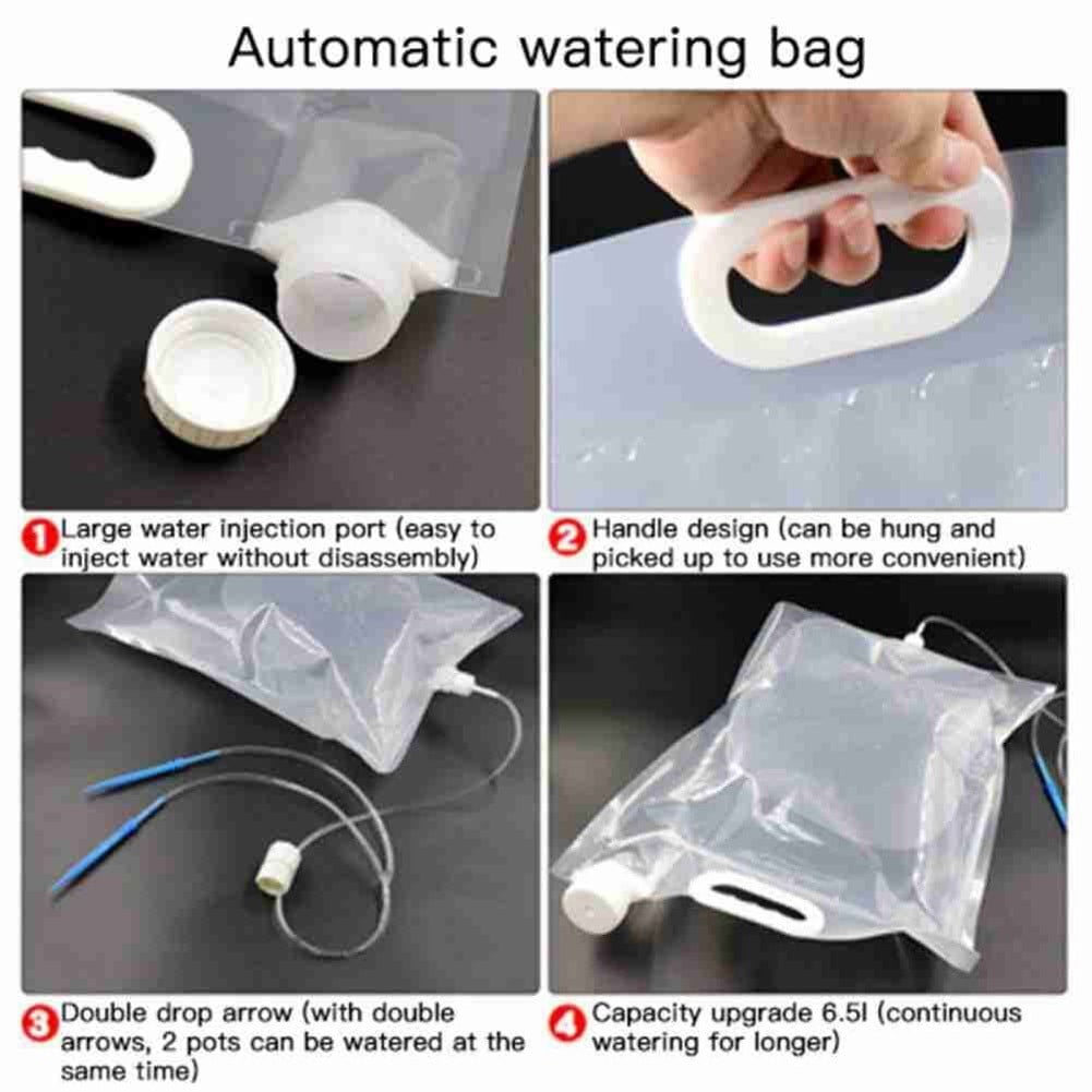 Plant Drip Irrigation Bag Plant Watering Device Automatic Potted Plant 6.5L Smile Home