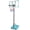 Blue, variant on Portable Basketball Hoop for Indoor Outdoor Use, Height Adjustable 5.6 to 7ft, 28 Inch Polycarbonate Backboard, Blue Iron Base with Wheels for Teenagers Youth