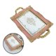 thumbnail image 5 of Bandeja decorativa BLESIY espejo tocador rectangular 16 pulgadas Rosa Rosado, 5 of 8