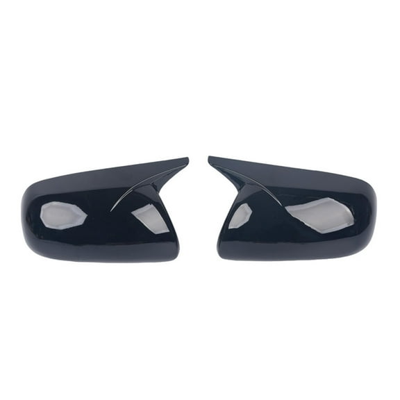 Bull Horn Rear View Mirror Cover Caps For Toyota Corolla 2007-2013, ABS Side Door Wing Mirror Cap Covers Protect Decorate Exterior Car Accessories-black