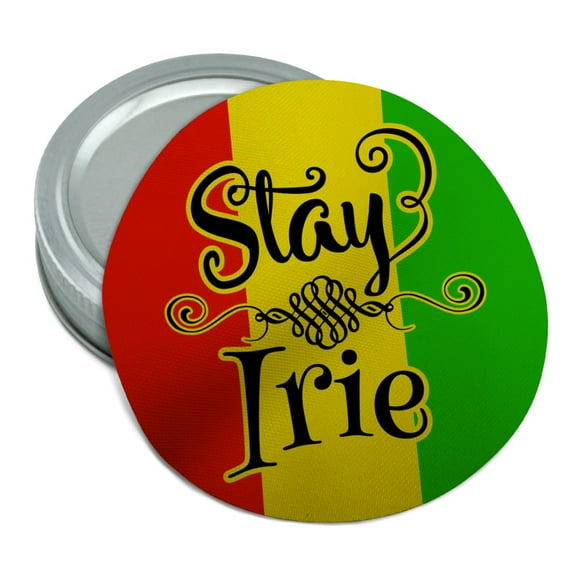 Stay Irie Rastafarian Flag Round Rubber Non-Slip Jar Gripper Lid Opener