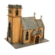 thumbnail image 2 of Kit de maqueta de capilla a escala 1/72, micro paisaje, diorama sin terminar para pintar, modelo arquitectónico, rompecabezas de madera 3D para, 2 of 9
