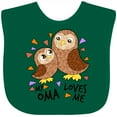 thumbnail image 3 of Inktastic My Oma Loves Me- Cute Owl Family Boys or Girls Baby Bib, 3 of 4