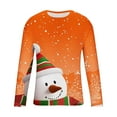 thumbnail image 4 of WXLWZYWL Men's Christmas Sweatshirt Crewneck Trendy Big and Tall Santa Printed Sweatshirts Pullover Tops Party Apparel, 4 of 5