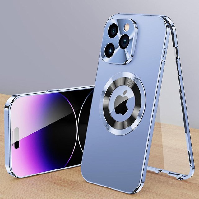 Estuche Magsafe de doble cara 360 para Iphone 15/15 Pro/15 Plus/15pro Max con marco magnético Hd Glass Sh